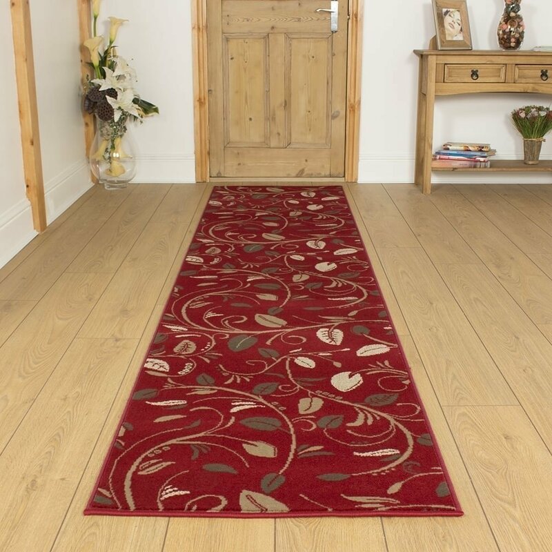 Mercury Row Angelina Tufted Red Hallway Runner Rug & Reviews Wayfair